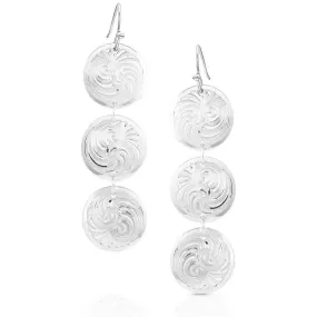 Montana Silversmiths Hailey's Conchos Earrings