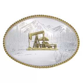 Montana Silversmiths Oil Pump Jack Buckle