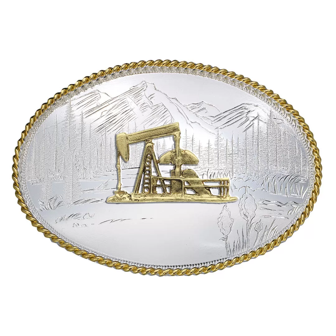 Montana Silversmiths Oil Pump Jack Buckle