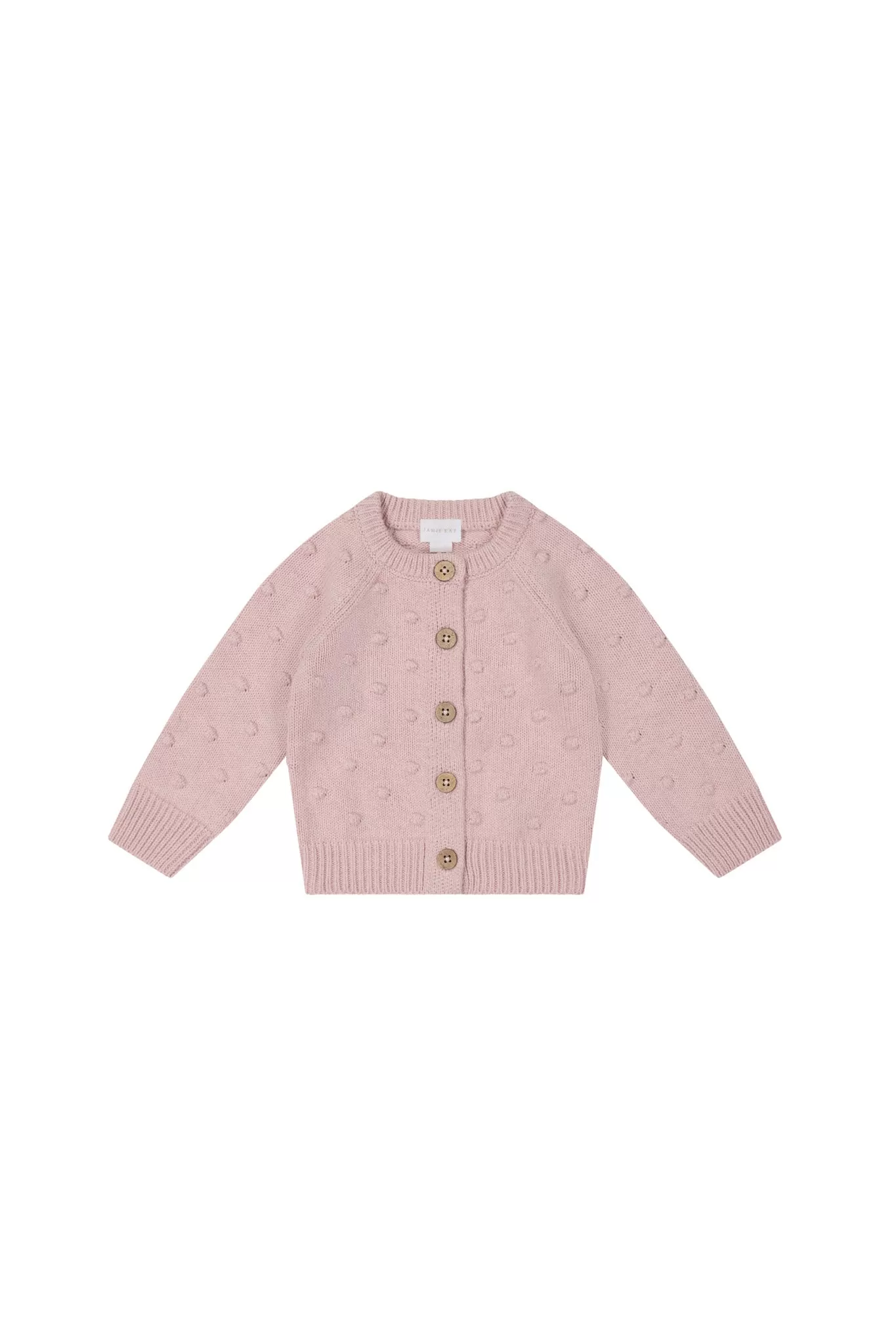 OG Dotty Knit Cardigan - Cameo Pink Marle