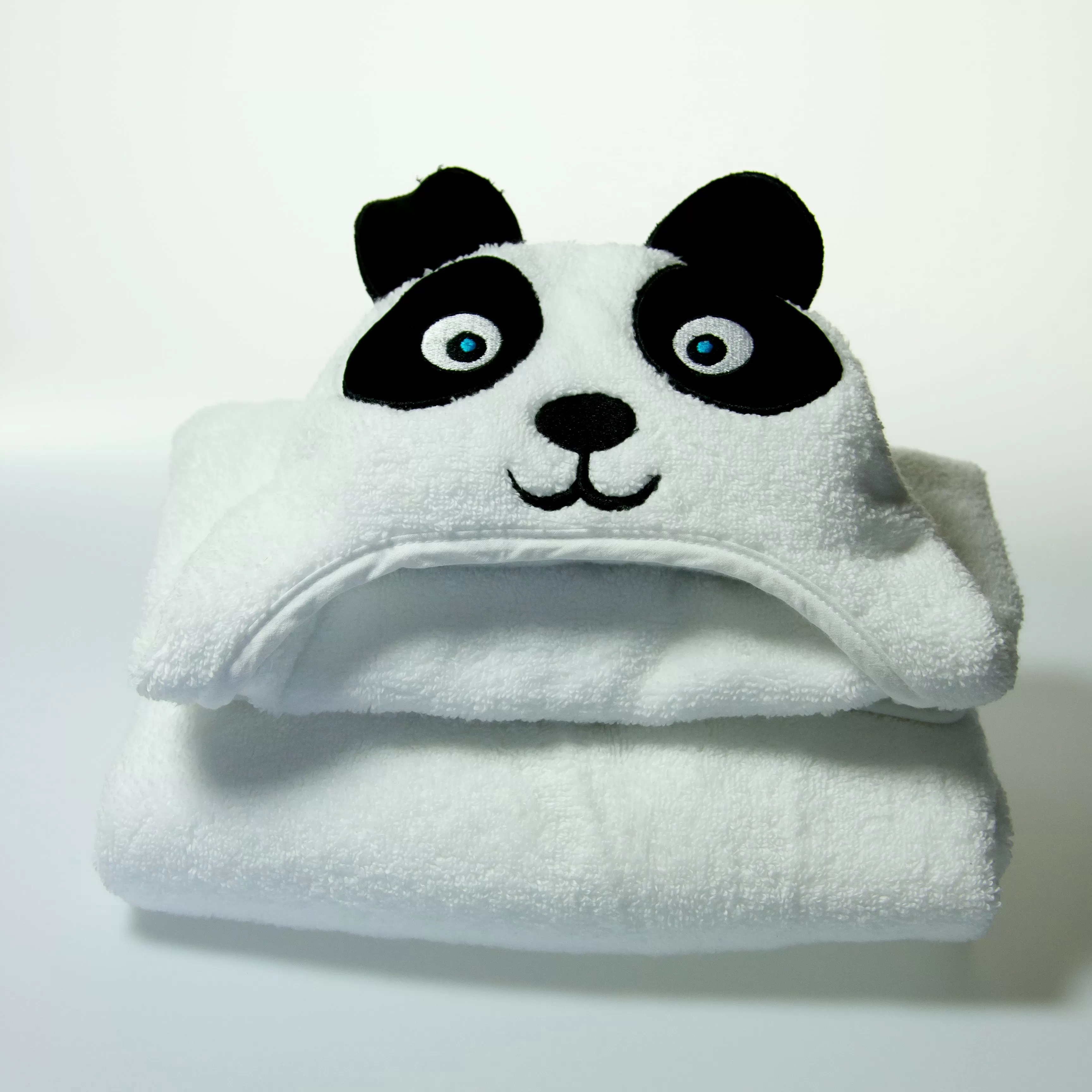 Panda Hooded Cotton Turkish Towel Little Kid