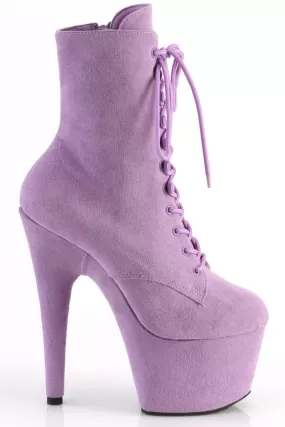 Pleaser USA Adore-1020FS Faux Suede 7inch Pleaser Boots - Lavender