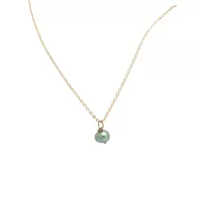 Rose Gold Turquoise Pearl Necklace