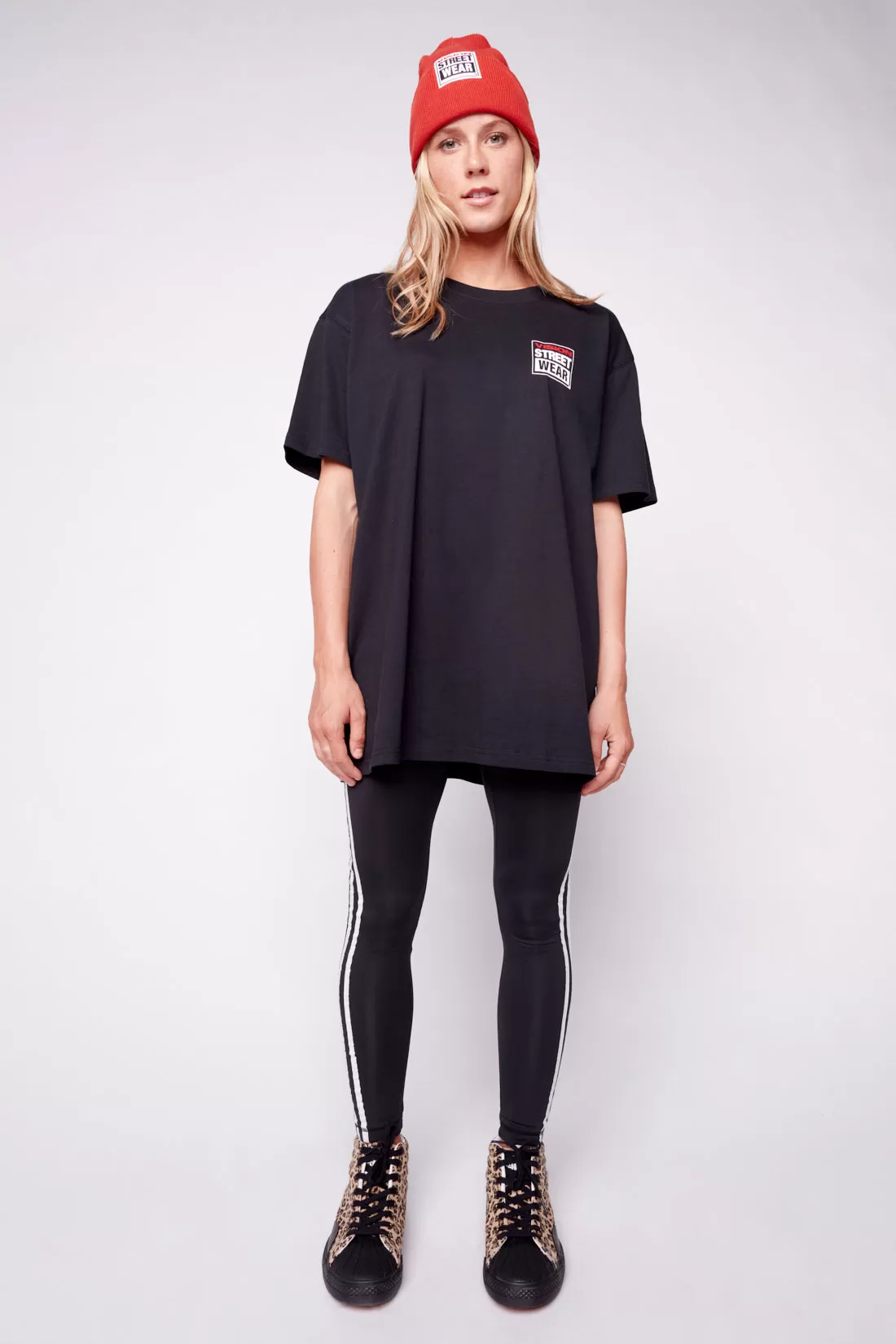 Safety Pin Logo T-Shirt - Black