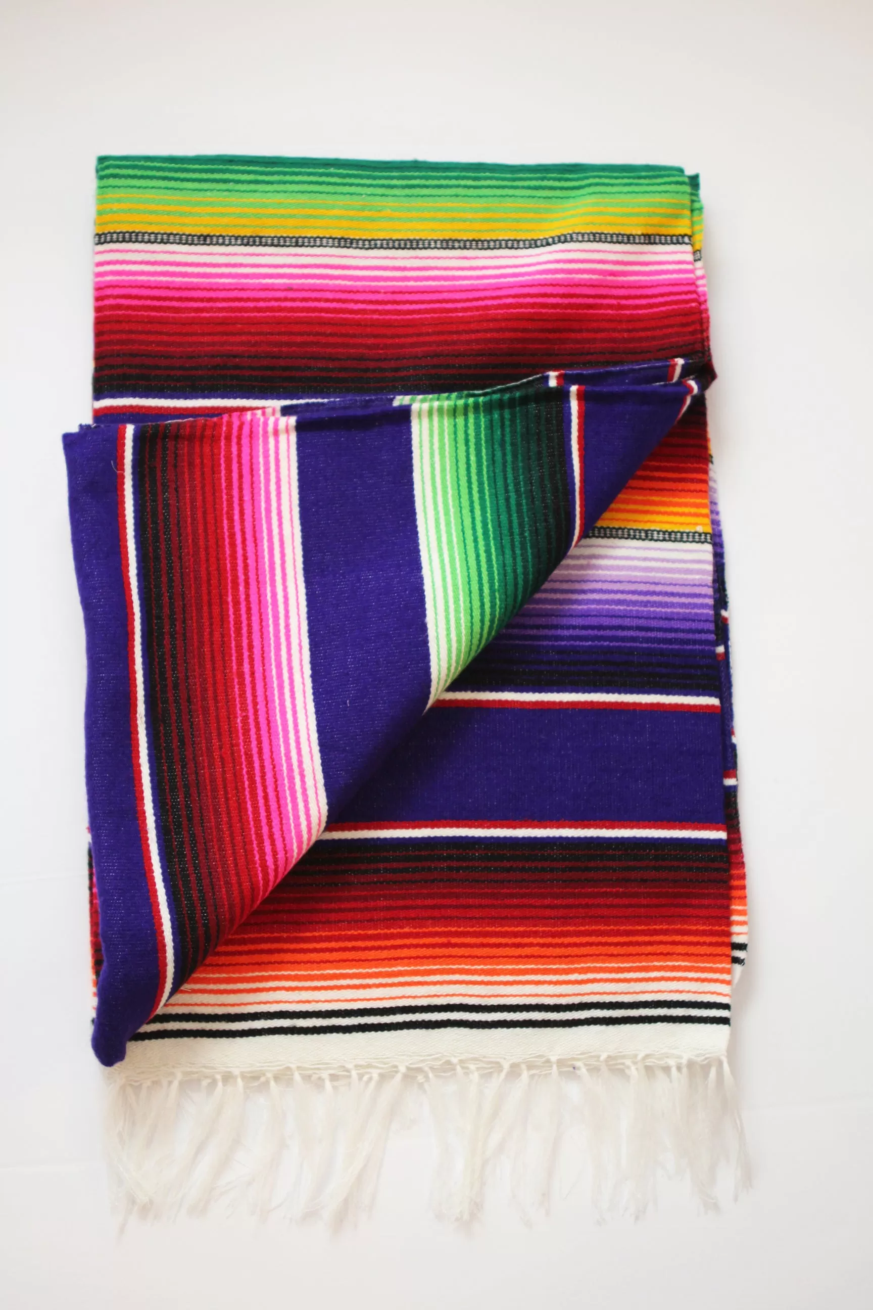 Saltillo Serape Blanket - Purple