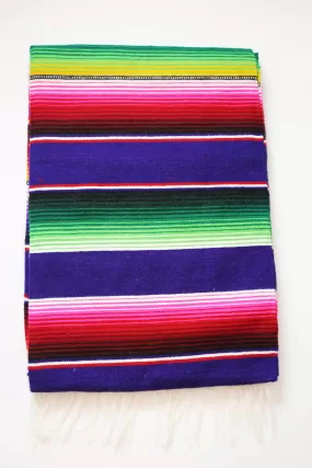 Saltillo Serape Blanket - Purple