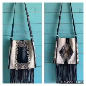 Snake Print Saddle Blanket Purse