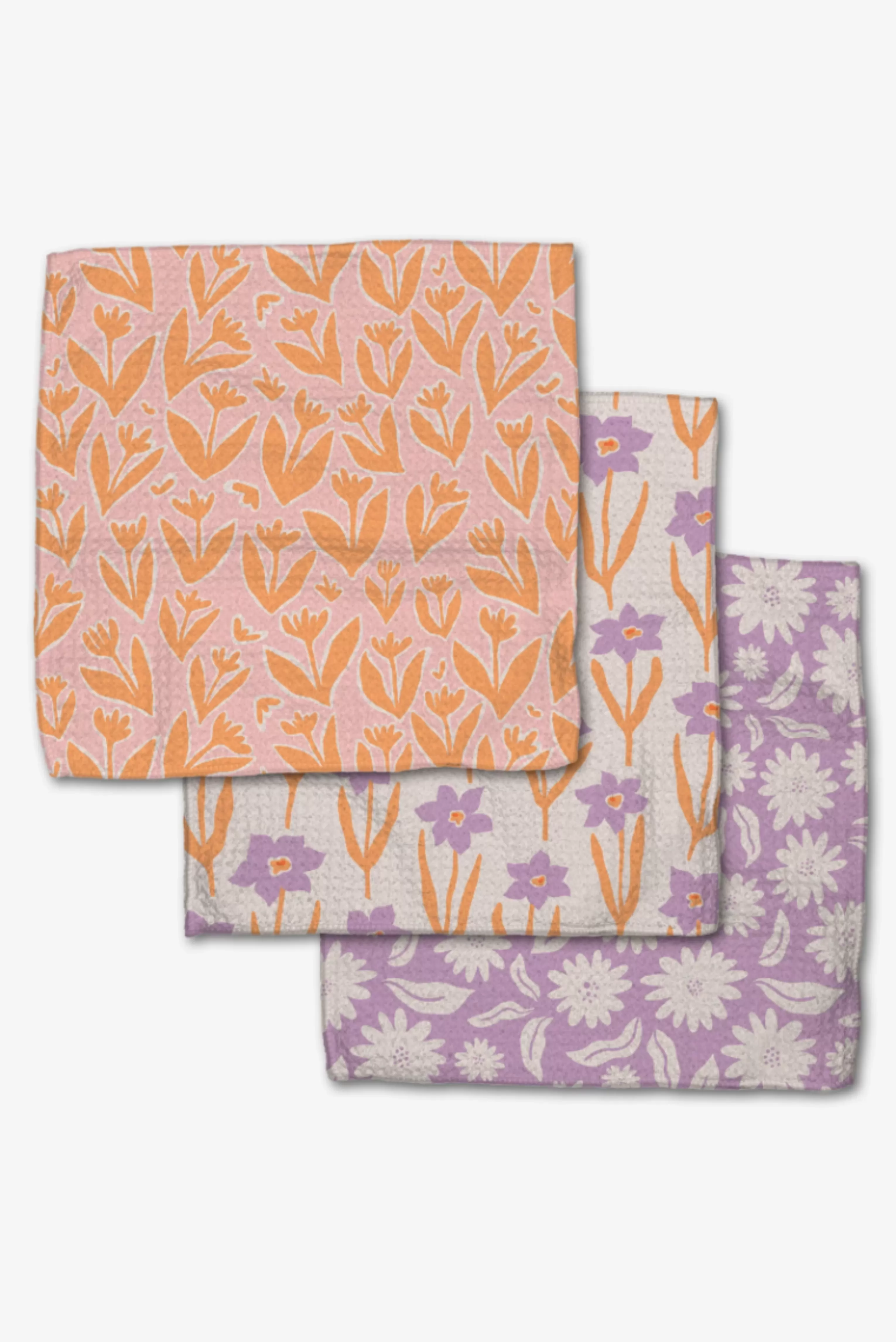 Spring Flowers Dishcloth Set | 3 Pc