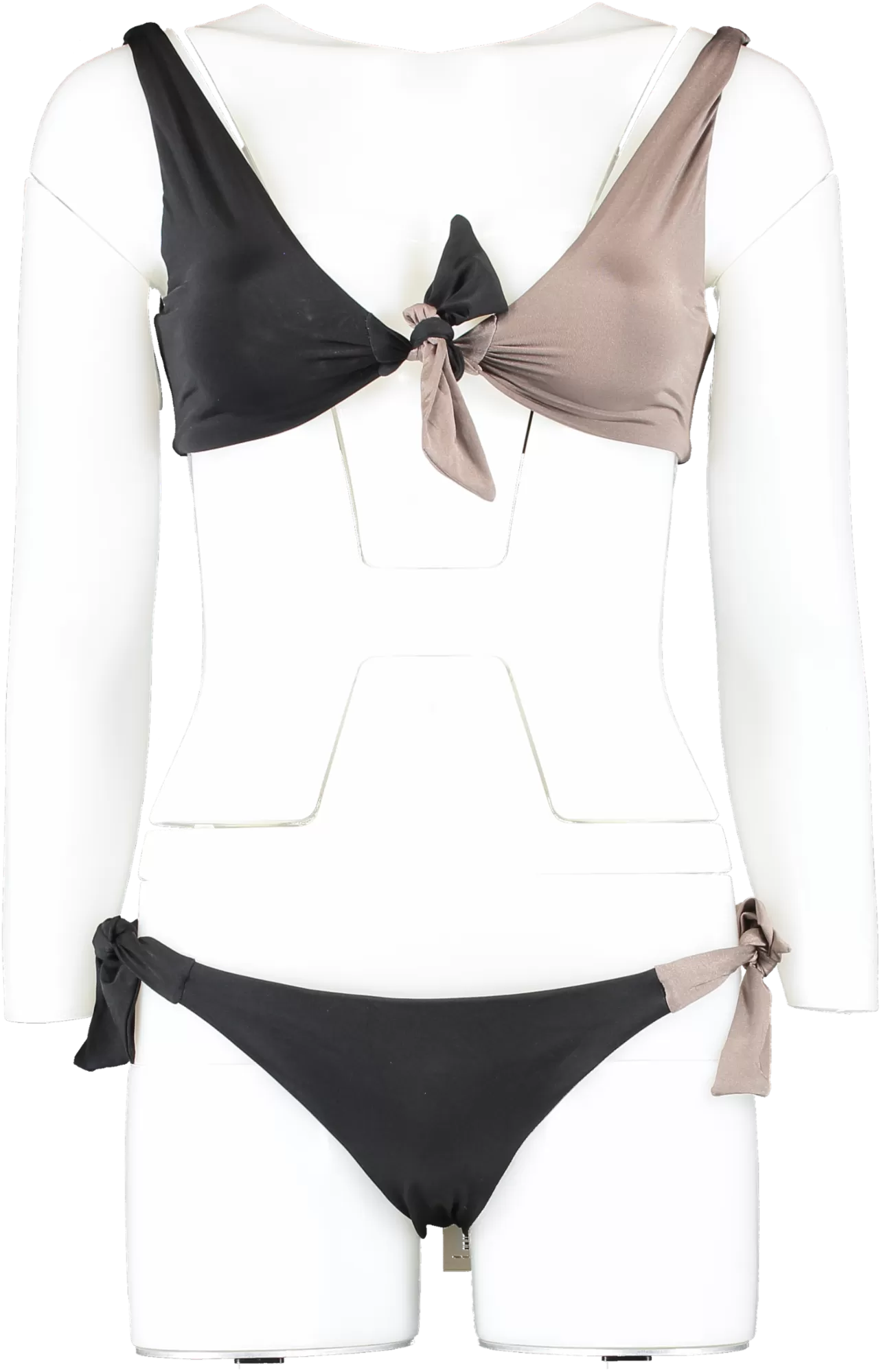 talia collins Black Toe Bow Brief & Top Bundle UK XS