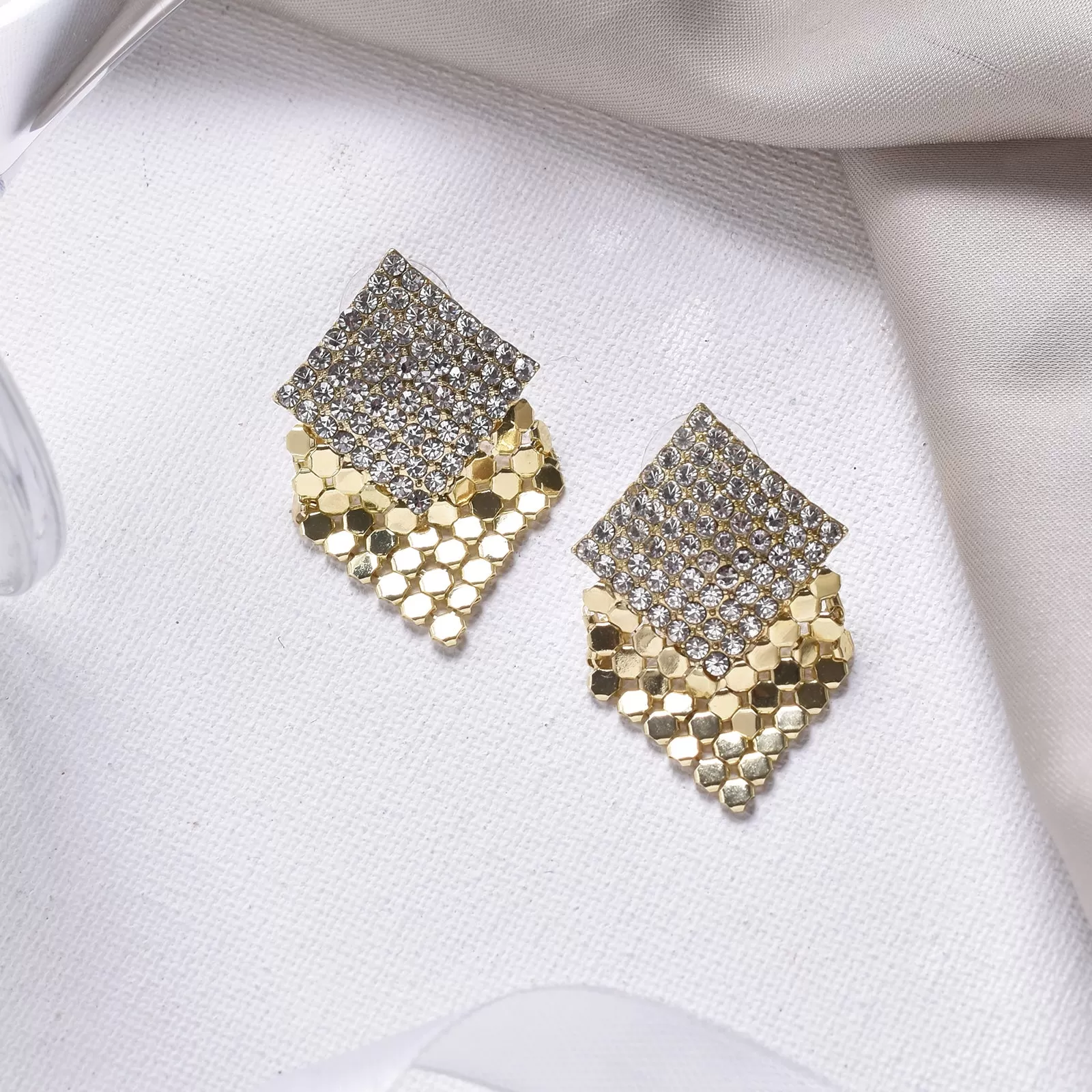 Tia Tile Gold Earring