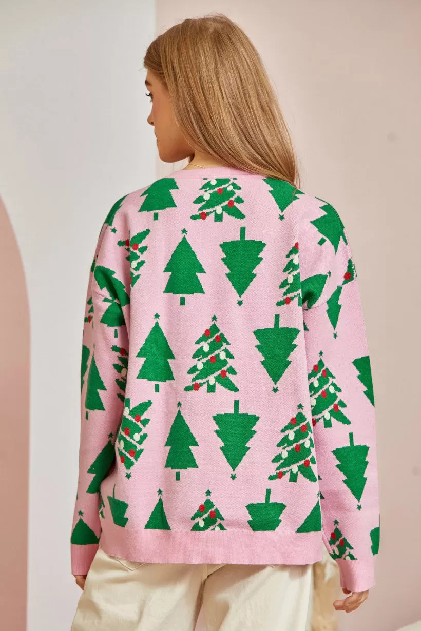 Trim the Tree Christmas Sweater