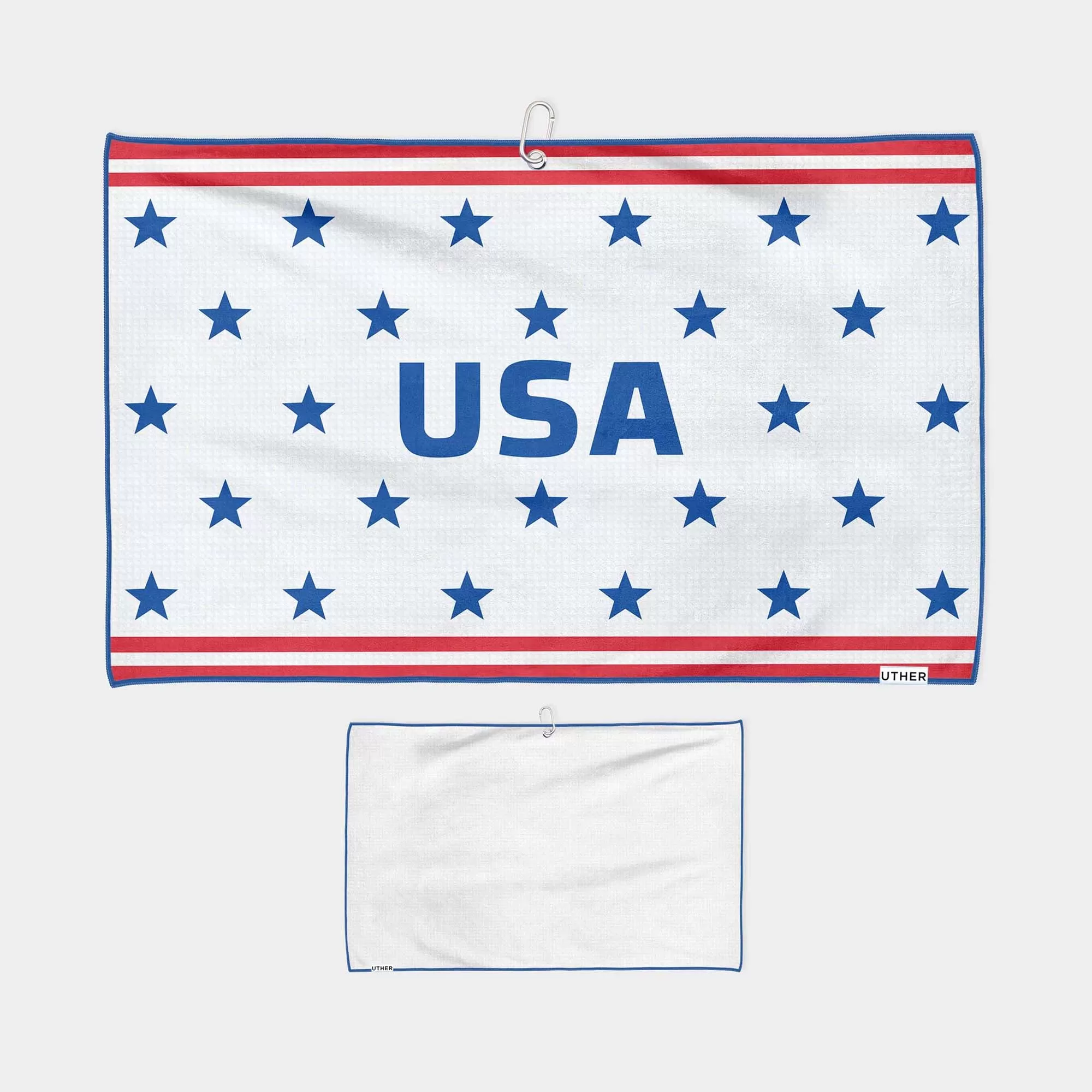 USA Heritage White Cart Golf Towel