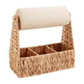 WOVEN UTENSIL & TOWEL CADDY