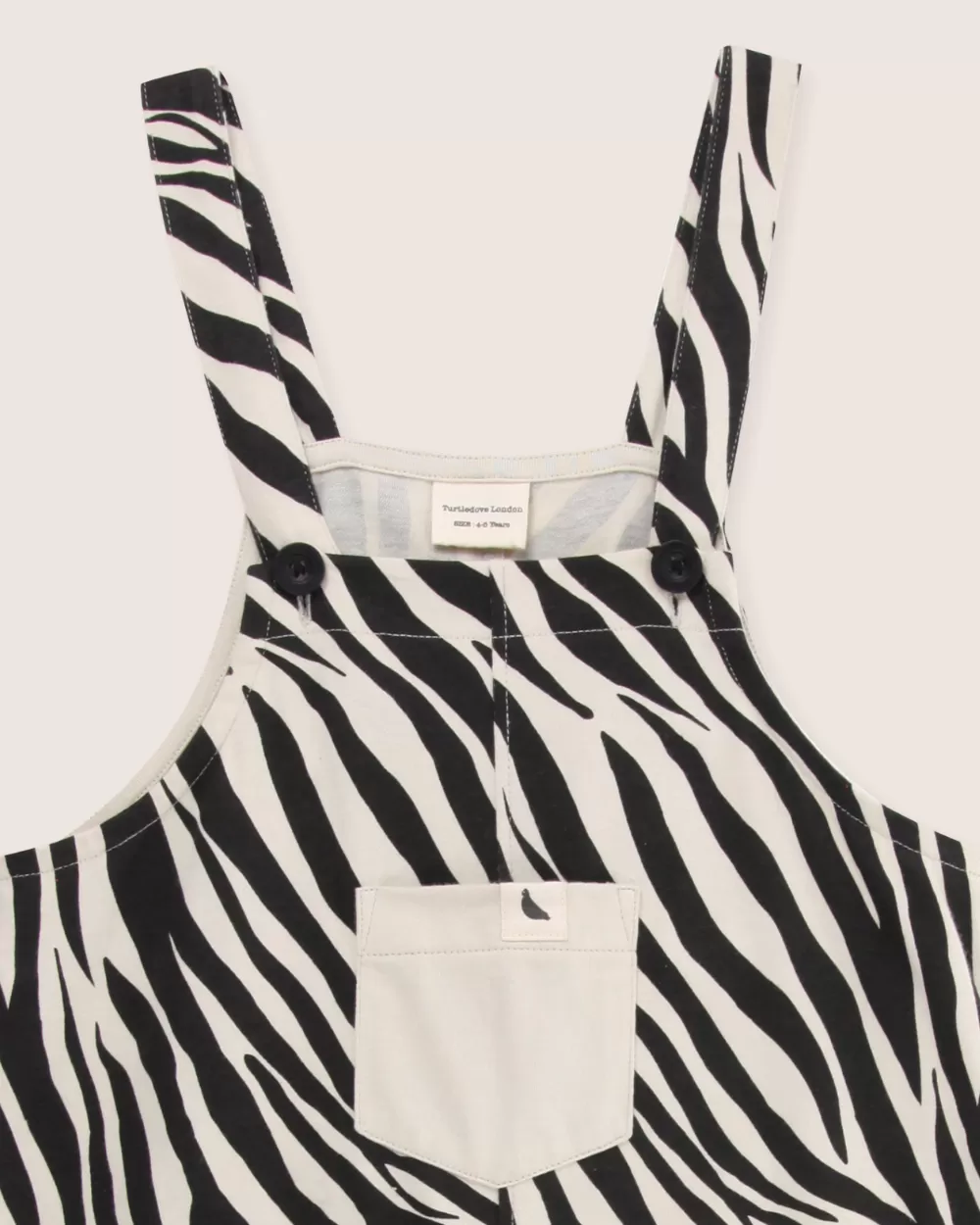 Zebra Skin Dungarees