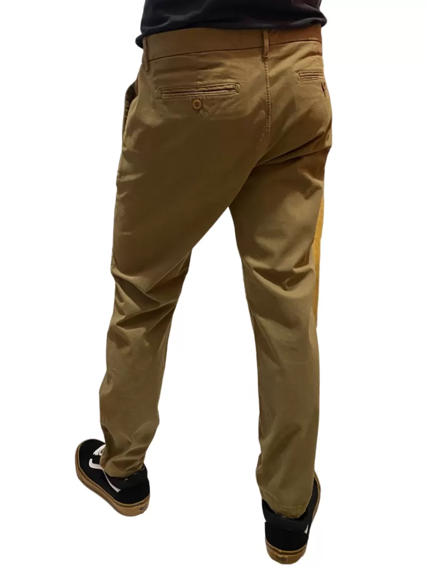 Zero Construction men's casual trousers with pockets America Beddy BED040 2394 BEDDY/6SP tobacco