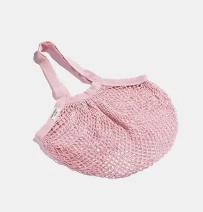 Zero Waste Club Organic Cotton Mesh Shopping Grocery Bag in Pink